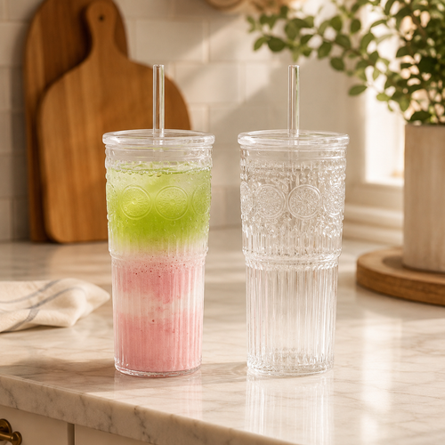Highland Crafters 24 Oz Vintage Glass Cup
