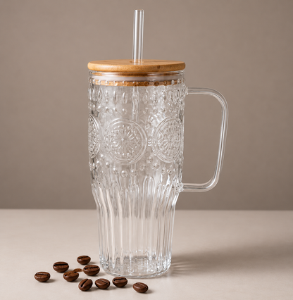 Highland Crafters 32 Oz Vintage Glass Tumbler