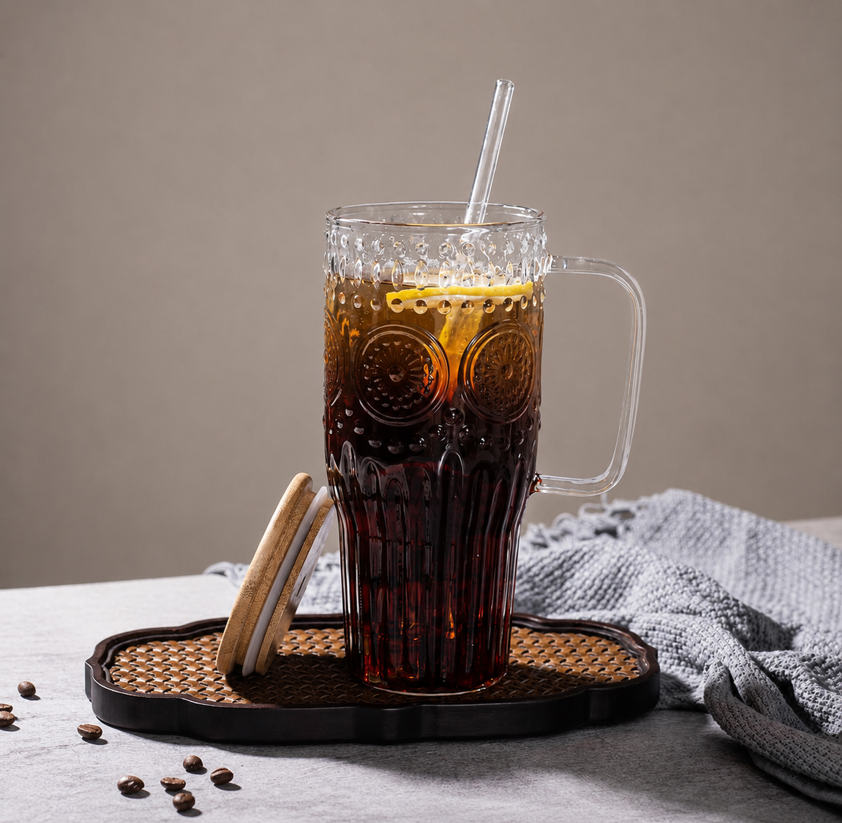 Highland Crafters 32 Oz Vintage Glass Tumbler