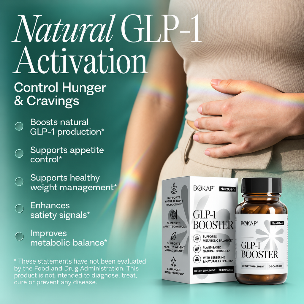 BIOMA GLP-1 Booster - Natural Appetite Control Supplement with Clinically Proven Probiotics, Prebiotics & Postbiotics - Support Weight Management & Satiety, (60 Capsules - 30 Day Supply)