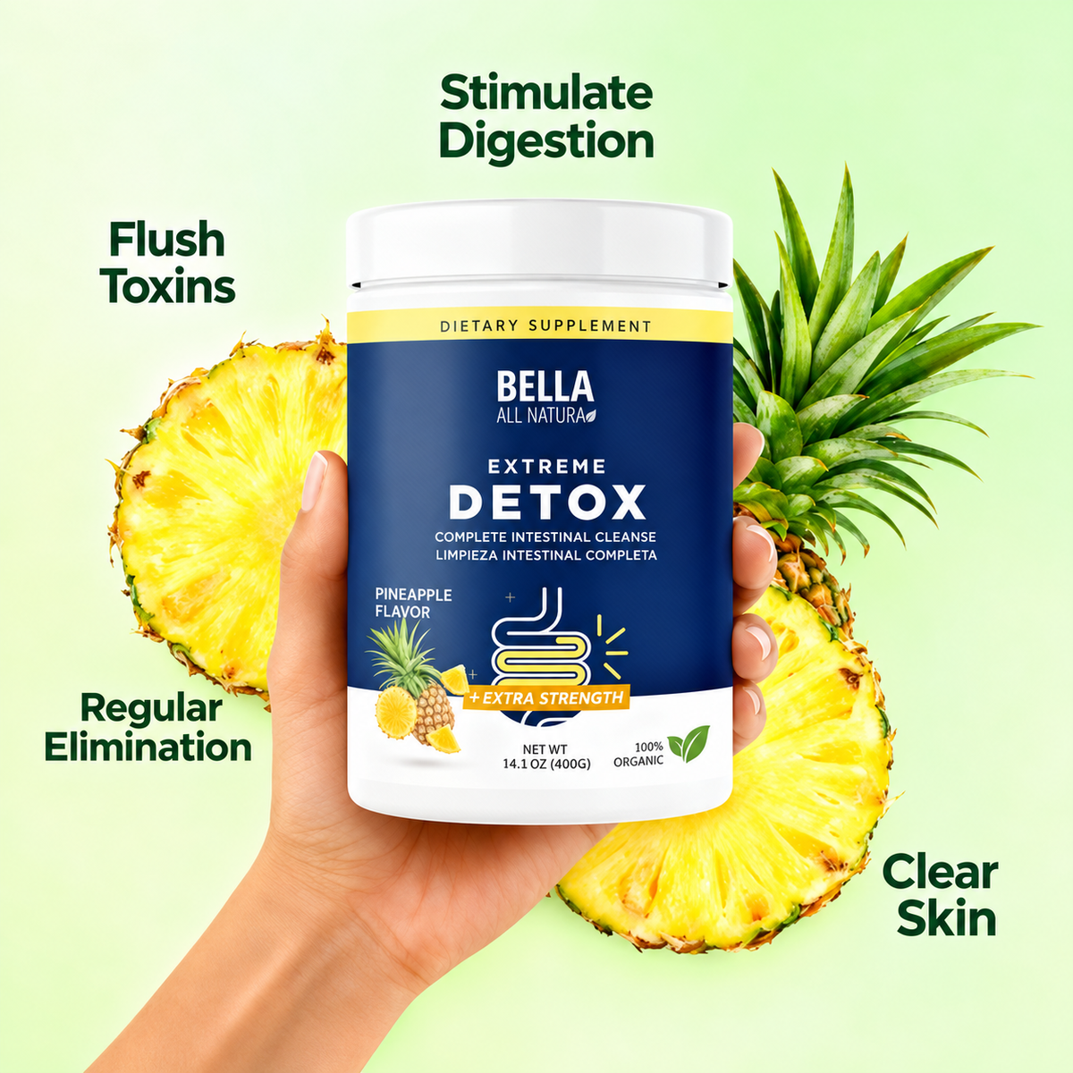Extreme Detox Powder (Pineapple) – Sleep Balance, Detox & Skin Radiance