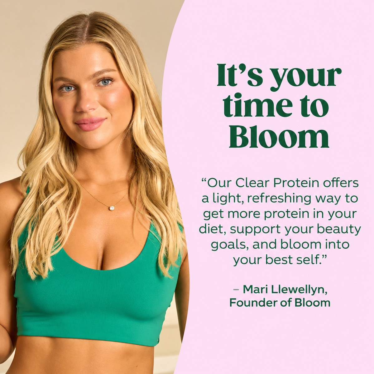 Bloom Nutrition Clear Protein - Clear Whey + Collagen Protein Blend | 20g Protein, 90 Calories, 0g Sugar, Light & uct Refreshing Fruity Drink | Protein for Women