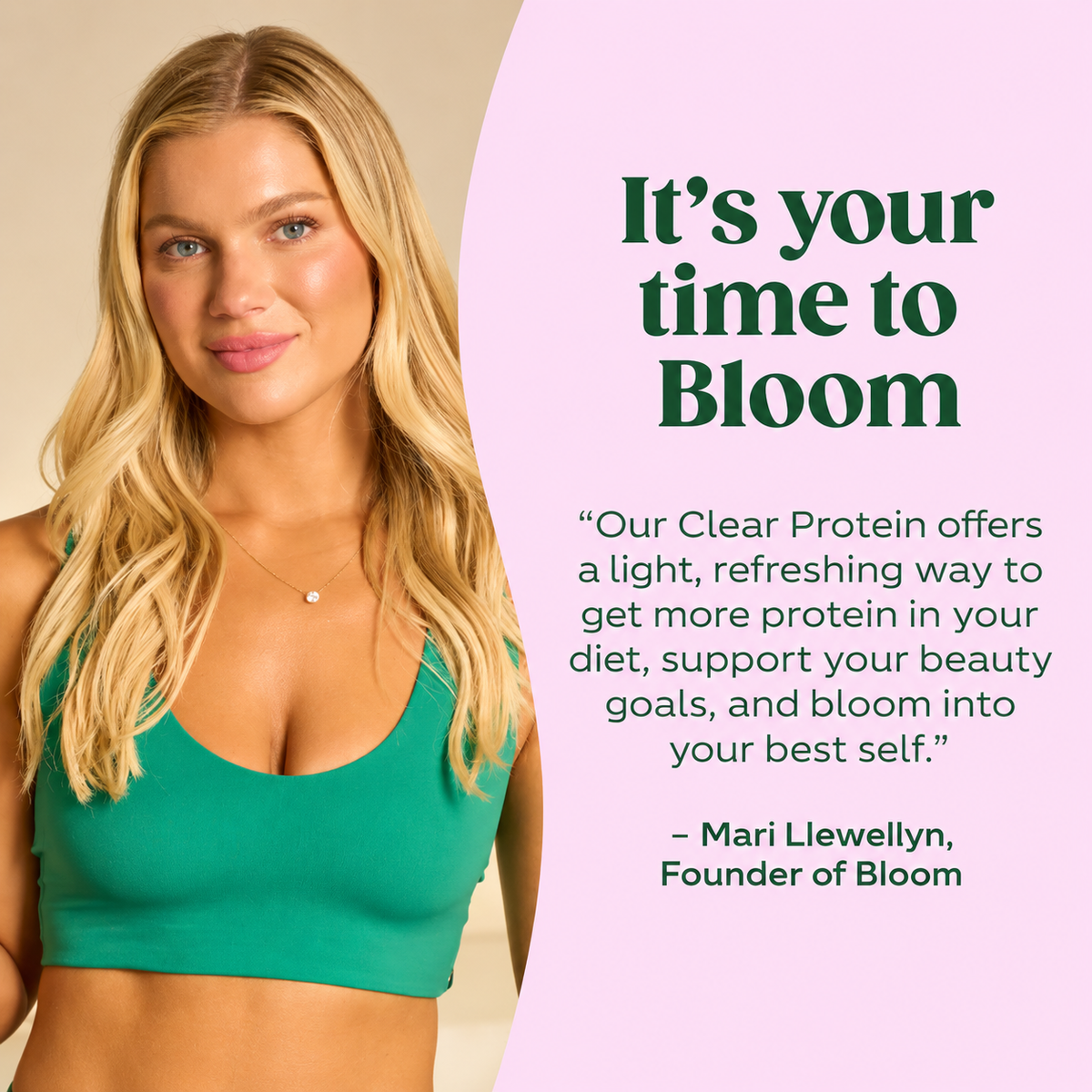 Bloom Nutrition Clear Protein - Clear Whey + Collagen Protein Blend | 20g Protein, 90 Calories, 0g Sugar, Light & uct Refreshing Fruity Drink | Protein for Women