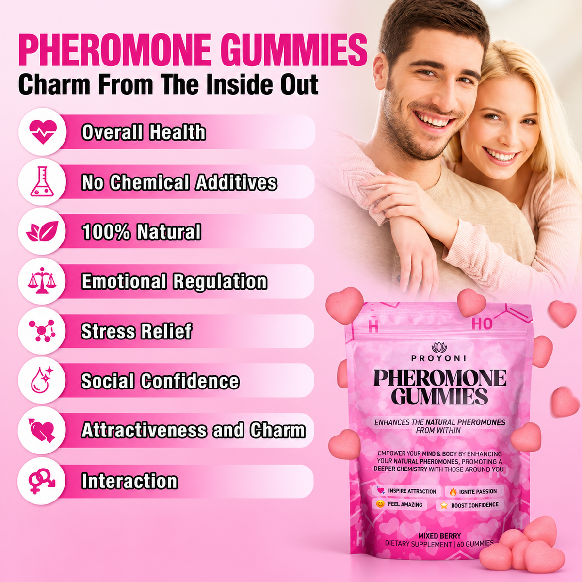 ProYoni Pheromone Gummies -Enhances Your Natural Pheromones From Within
