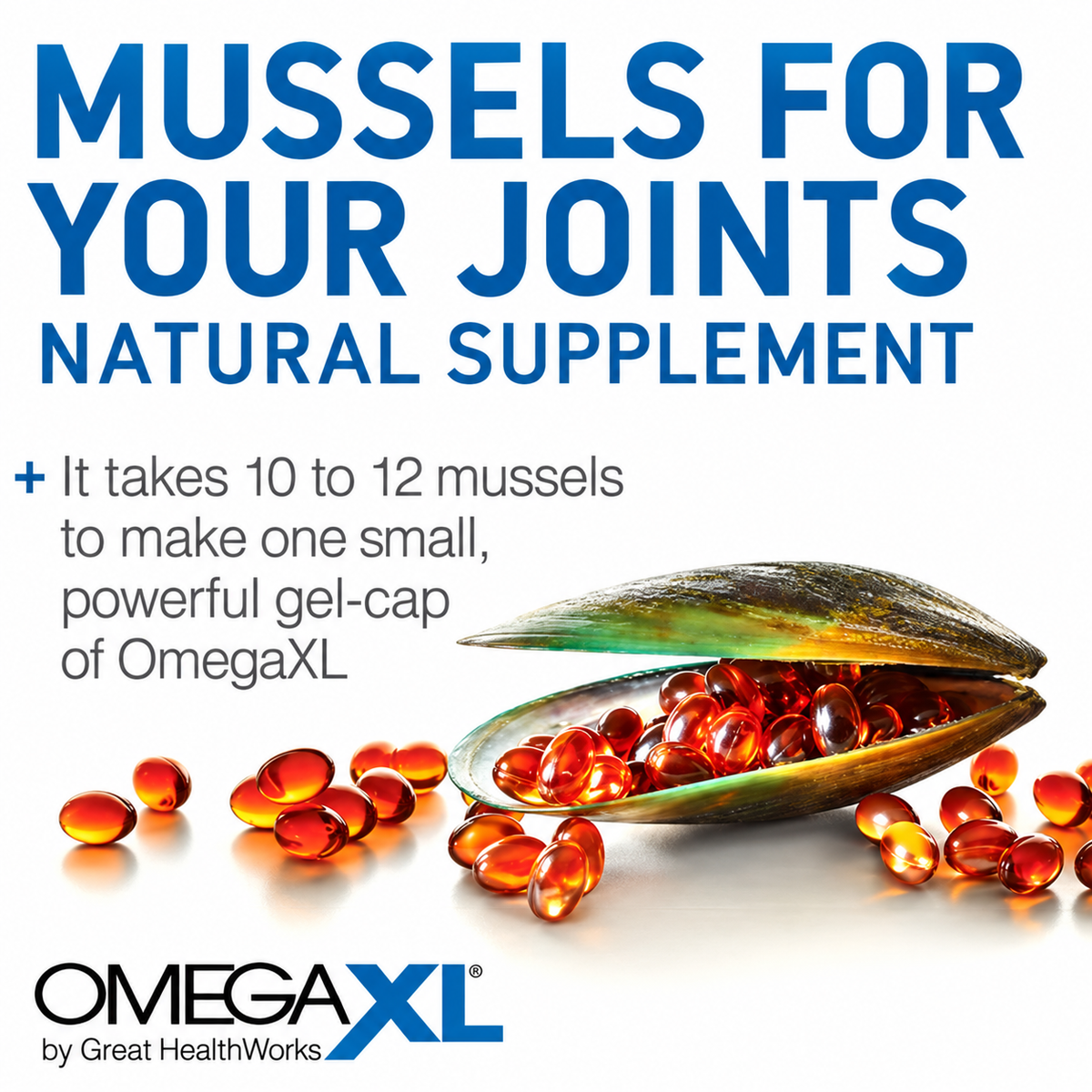 3pk Omega XL 120 Capsules Green Lipped Mussel Omega-3 Joint Relief New