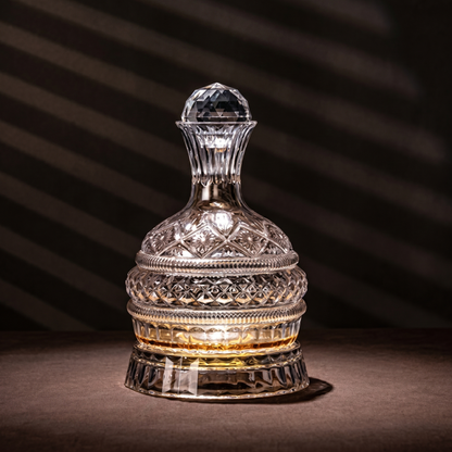 Highland Crafters 1.6L Rotating Crystal Decanter